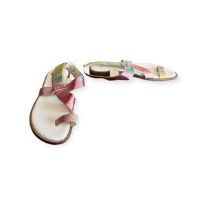 Franco Sarto GESS flats sandals rainbow colorful 7.5